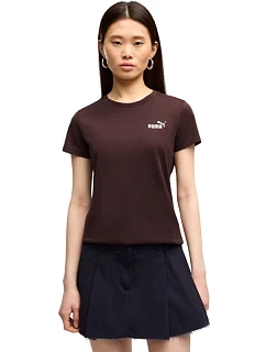 Dámske tričko Puma ESS Small No.1 Logo Tee(s), tmavo hnedé, 682373, 33