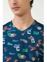 Vamp - Pánska nočná košeľa s potlačou 21616 - Vamp Vamp - Pánska nočná košeľa s potlačou 21616 - Vamp