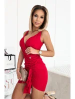 Dámske šaty 236-02 Červená - Bicotone