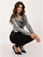 Blúzka DHJ BZ 15268.30 strieborná