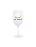 JEDNOU V ROCE NA VÁNOCE - bílá  sklenice na víno 350 ml