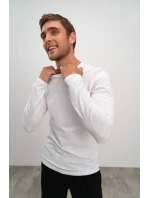 Vamp - Pánske bavlnené tričko s dlhým rukávom 20923 - Vamp