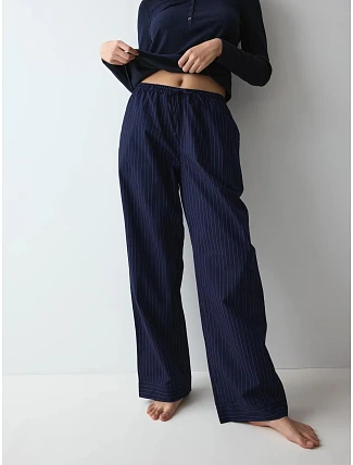Nohavice Mix & Match Poplin modré – TRIUMPH Nohavice Mix & Match Poplin modré – TRIUMPH