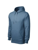 Pánska džínsová mikina s kapucňou