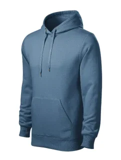 Pánska džínsová mikina s kapucňou