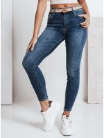 Dámske skinny džínsy modré FashionStreet UY2815