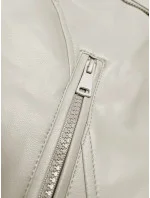 Ecru bunda s asymetrickým zipsom J Style (11Z8130) Ecru bunda s asymetrickým zipsom J Style (11Z8130)