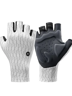 Rockbros cestné cyklistické rukavice veľkosť: S - bielo-čierne