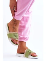 Damskie Sportowe Klapki Zielone Sunrise