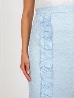 Sukňa LK SD 506633.11 svetlo modrá