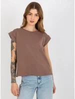 Tričko RV TS 4833.36X hnedá Tričko RV TS 4833.36X hnedá