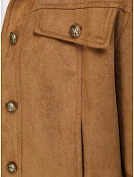 Dámska semišová krátka ťavia bunda FashionStreet TY5660