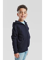 Fruit of the Loom Classic Kids Sweat Jacket Detská mikina s kapucňou 16.2045 azúrovomodrá