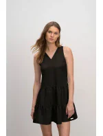 Vamp - Pohodlné jednofarebné dámske šaty 16173 - Vamp