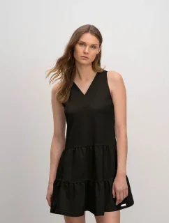 Vamp - Pohodlné jednofarebné dámske šaty 16173 - Vamp