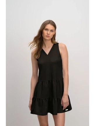 Vamp - Pohodlné jednofarebné dámske šaty 16173 - Vamp