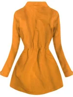 Žltá bunda typu parka (XW02X)