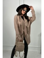 Kapska s vreckami tmavo béžová