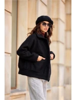 Dámska bunda KUR0027 čierna - Roco Fashion