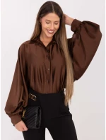 Košeľa DHJ KS 15257.53P hnedá