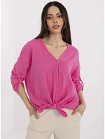 Košeľa DHJ KS 25108.60P fluo ružová