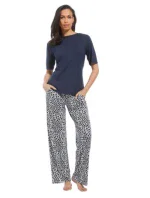 Dámske plážové nohavice 56221-213-7 modro-biele - Pastunette