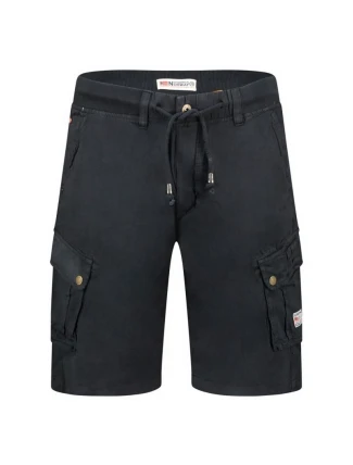 Geografické Nórsko Pakito DB 256 M SY1621H/GN-čierne šortky Geografické Nórsko Pakito DB 256 M SY1621H/GN-čierne šortky