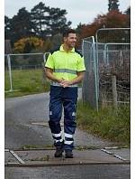 Yoko HVJ 220 Hi-Vis Piqué Polo 79.J220, vysoká viditeľnosť, žltá/námornícka modrá Yoko HVJ 220 Hi-Vis Piqué Polo 79.J220, vysoká viditeľnosť, žltá/námornícka modrá