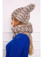 Dámska fleecová súprava Merry K202 hnedá+ecru