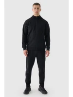 Męska Bluzka Z Kapturem Rozpinana 4F 4FWAW24TSWSM1256-20S Czarna