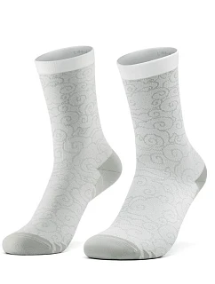 Cyklistické ponožky Rockbros 490025001 ROAD TO SKY 43–46 cm – biele