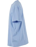 Build your Brand BY 102 Oversize tričko z hrubej bavlny 56.0102 práškovomodré