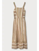 Hnedé bavlnené šaty (345ART)