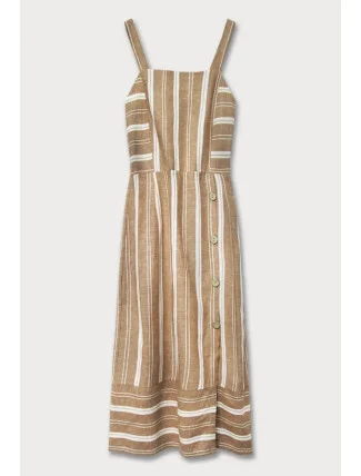 Hnedé bavlnené šaty (345ART)