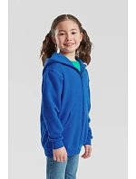 Fruit of the Loom Classic Kids Sweat Jacket Detská mikina s kapucňou 16.2045 azúrovomodrá
