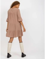 Šaty D73761M30214A3 tmavo lila