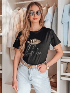 Dámske tričko s potlačou WOMANPOW black FashionStreet RY2807