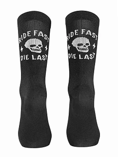 Cyklistické ponožky NORTHWAVE Ride Fast Die Last Sock, čierne