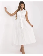 Elegantné dámske maxi šaty v krémovej farbe (A5032) Elegantné dámske maxi šaty v krémovej farbe (A5032)