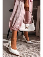 Klasické lakované lodičky Odira white Klasické lakované lodičky Odira white