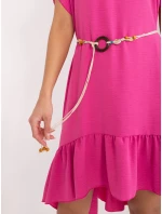 DHJ SK 8921 Šaty.21 tmavoružová