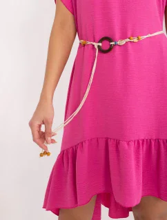 DHJ SK 8921 Šaty.21 tmavoružová