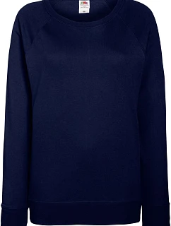 Fruit of the Loom Lady-Fit LW Raglan Sweat Dámska mikina s raglánovými rukávmi 16.2146 tmavomodrá