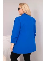 Dámska elegantná bunda nadrozmernej veľkosti Cornflower