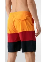 Pánske plavecké šortkyH4L21-SKMT004 oranžovo-červeno-čierne - 4F Pánske plavecké šortkyH4L21-SKMT004 oranžovo-červeno-čierne - 4F