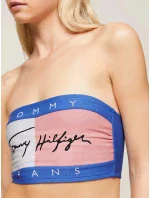 Dámsky top UW0UW05151 C6H modrá a biela - Tommy Hilfiger Dámsky top UW0UW05151 C6H modrá a biela - Tommy Hilfiger