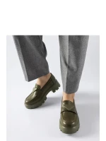 Dámske mokasíny 100-353 Khaki tmavozelená - Solea Dámske mokasíny 100-353 Khaki tmavozelená - Solea