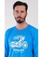 Pánske dlhé pyžamo Motocykel