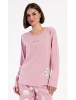 Dámske dlhé pyžamo Medveď s vankúšom