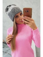 Dámska čiapka Kira K374 svetlo šedá